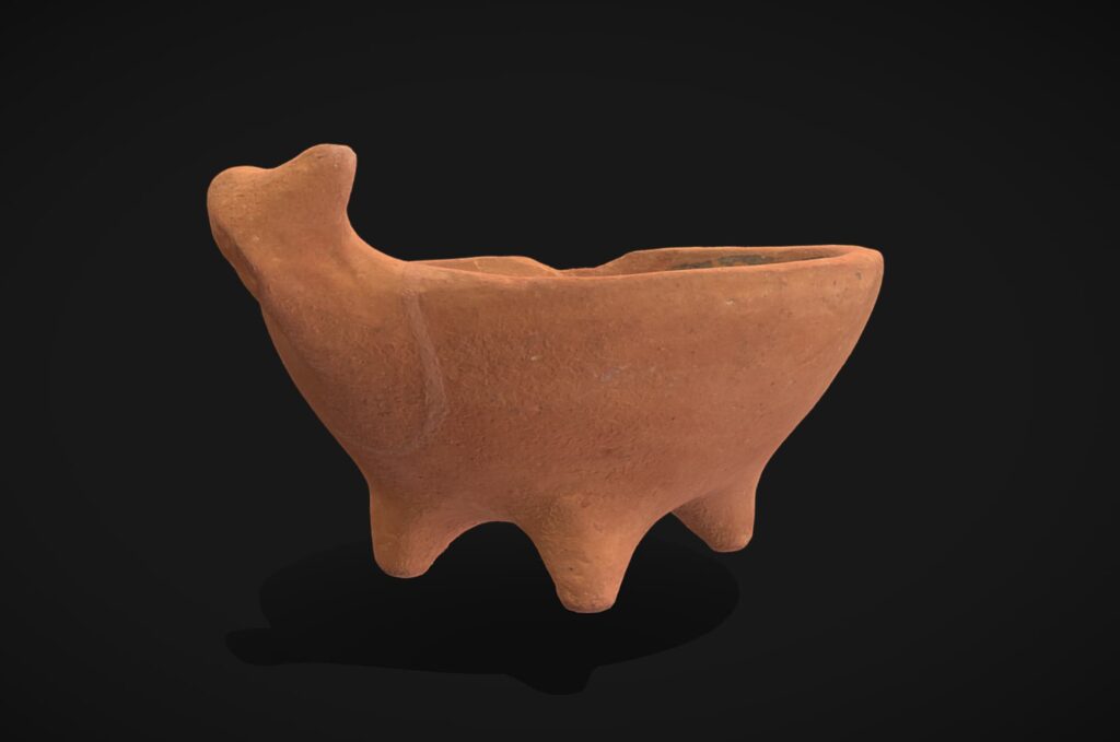 Зооморфна миска з головою бика